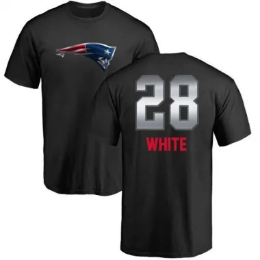 White Men's James White New England Patriots Midnight Mascot T-Shirt - Black