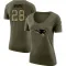 White Women's James White New England Patriots Salute to Service Olive Scoop Neck T-Shirt